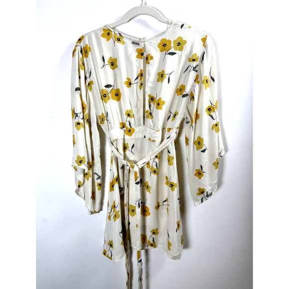 Billabong Kimono Sleeve Cottagecore Bohemian Hippie Summer Beachy Wrap Sun Dress - Picture 6 of 7